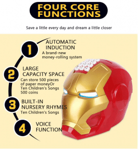 Két sắt mini Iron Man cho bé