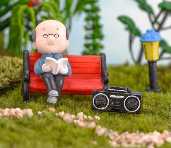 Ông bà anh siêu dễ thương mini phụ kiện trang trí tiểu cảnh terrarium v4