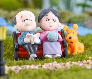 Ông bà anh siêu dễ thương mini phụ kiện trang trí tiểu cảnh terrarium v4