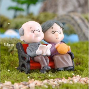Ông bà anh siêu dễ thương mini phụ kiện trang trí tiểu cảnh terrarium v4