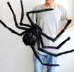 Con nhện giả siêu to khổng lồ 200 cm trang trí tiệc halloween cosplay