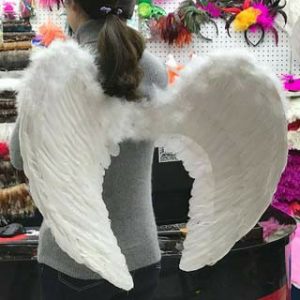 Đôi cánh thiên thần lông vũ tự nhiên hóa trang Halloween size 80