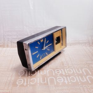 Đồng hồ kim cương cơ báo thức có lịch nhiệt kế máy 8802 toàn đồng nguyên bản