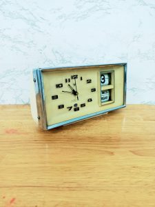 ĐỒNG HỒ CƠ BÁO THỨC 2 LỊCH MÁY KIM CƯƠNG TOÀN ĐỒNG 8404 CHUẨN XƯA BAO CẤP