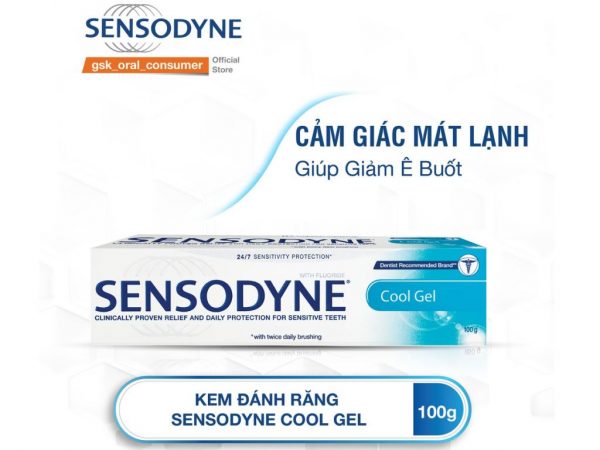 Kem đánh răng Sensodyne Cool Gel giảm ê buốt 24/7 100g