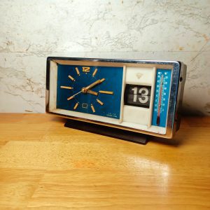 ĐỒNG HỒ CƠ BÁO THỨC LỊCH NHIỆT KẾ MÁY KIM CƯƠNG 8301 TOÀN ĐỒNG XƯA