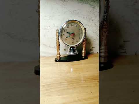 ĐỒNG HỒ CƠ BÁO THỨC 4 KIM MÁY  ĐỒNG XƯA 80S LƯỠNG LONG CHẦU NGUYỆT